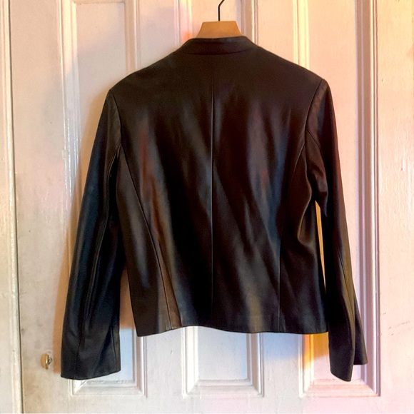 Beautiful cafe racer 1960’s style black genuine leather Jacket - Picture 3 of 3